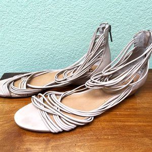 Kelsi Dagger White Strappy Sandals